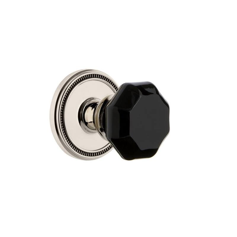 Grandeur Soleil Solid Brass Rose Single Dummy Door Knob with Lyon