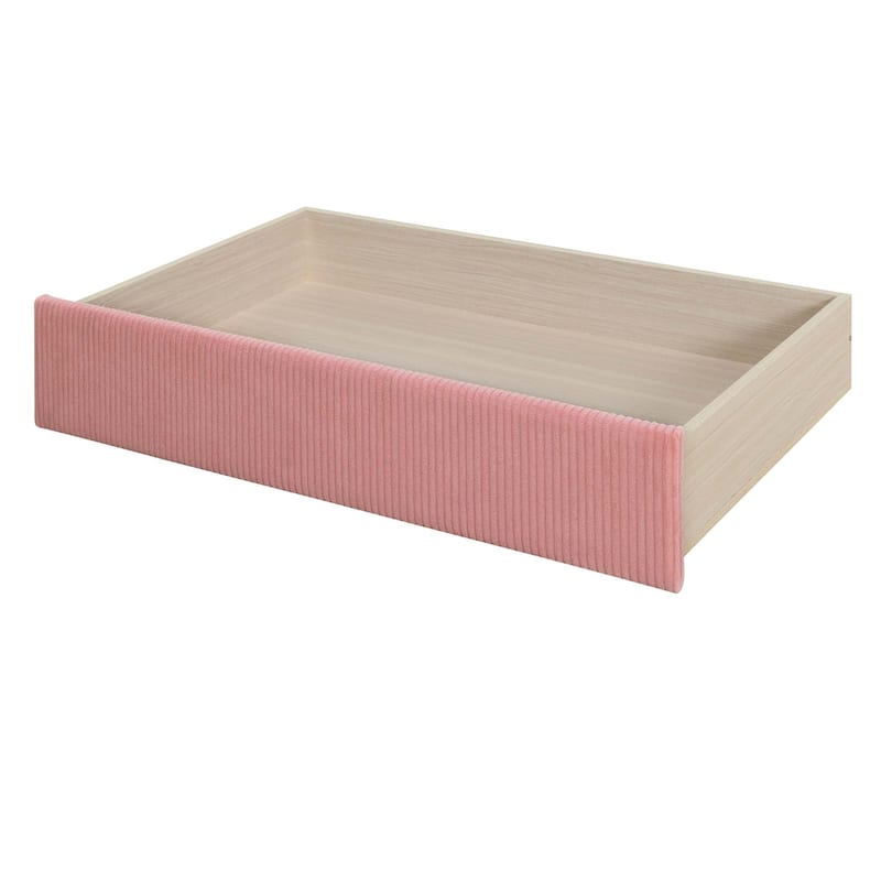Twin Size Corduroy Daybed with 2 Drawers