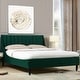 preview thumbnail 100 of 160, Aspen Vertical Tufted Upholstered Platform Bed
