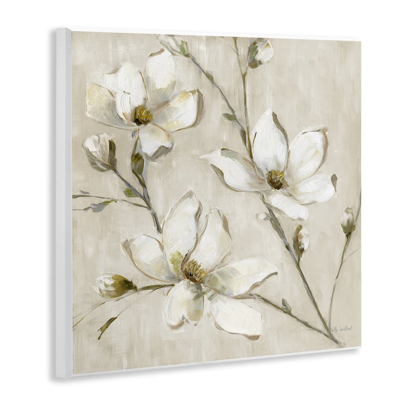 Stupell Neutral Dogwood Branches Wall Plaque Art Design By Sally Swatland