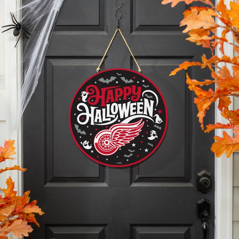 Detroit Red Wings 18" x 18" Halloween Door Décor Wall Sign