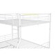 preview thumbnail 22 of 25, Industrial Modern Full XL Over Queen Metal Bunk Bed with Trundle, Save Space or Split Into 2 Beds, Crafted For Safety, Black