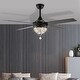 preview thumbnail 2 of 17, Bronze Crystal Fandelier 4-Blades Ceiling Fan with Light and Remote