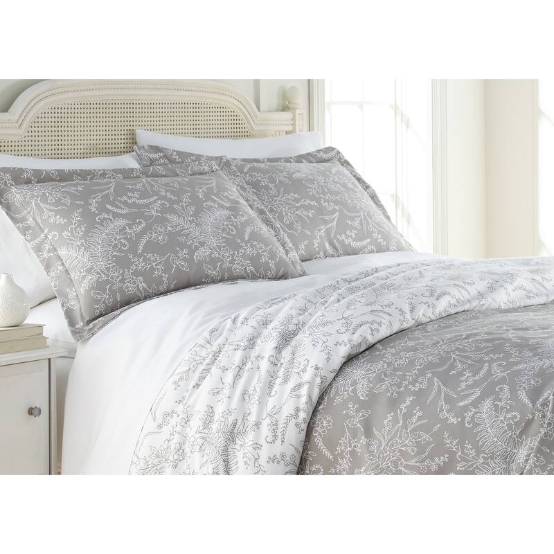 Winter Brush Botanical Duvet Cover and Sham Set