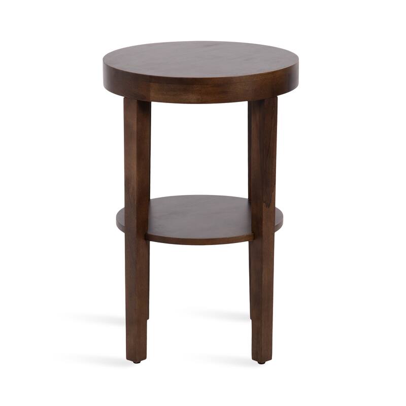 Kate and Laurel Talcott Round Wood Side Table