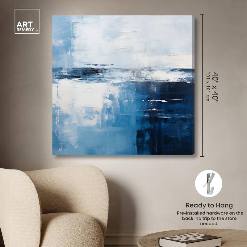 Cool Tones Canvas by Art Remedy, Gallery Wrapped