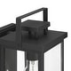 preview thumbnail 5 of 6, Hunter Timbergrove Outdoor Black Wall Light - Porch, Patio, Garage - Contemporary, Transitional, Mission - Corrosion Resistant!