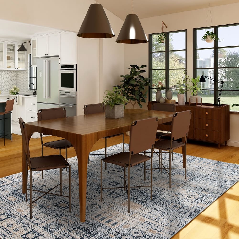 The Gray Barn Longleat Modern Aztec Polyester Blend Area Rug