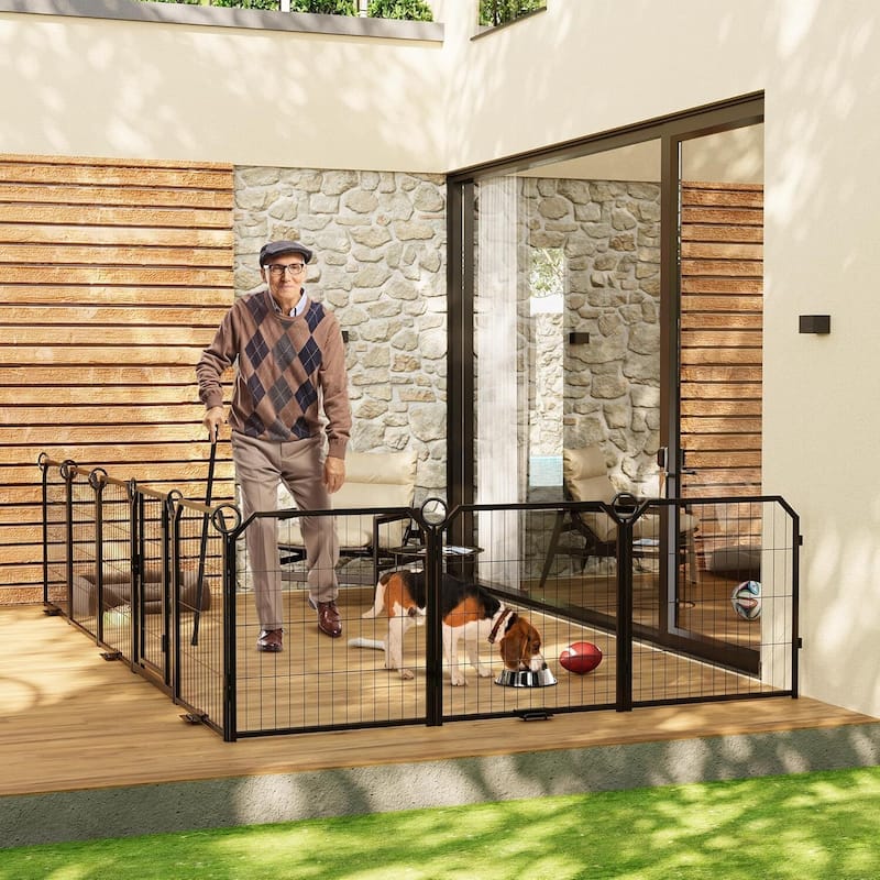 8-panel dog fence, 32-inch indoor dog fence