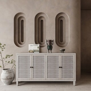 4 Shutter Door Wooden Cabinet - Bed Bath & Beyond - 40936774