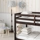 preview thumbnail 23 of 33, Twin over Twin Size Solid Rubber Wooden Loft Bed with Ladder, Platform of Strengthened Slats