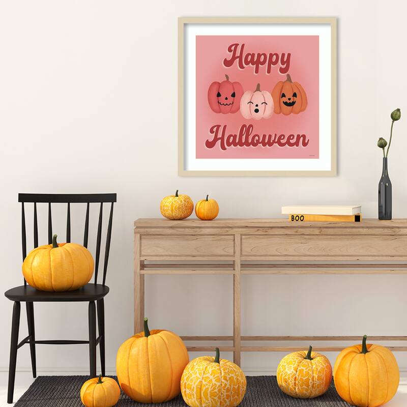 Hometown Halloween XV by Softshell Studio Wood Framed Wall Art Print
