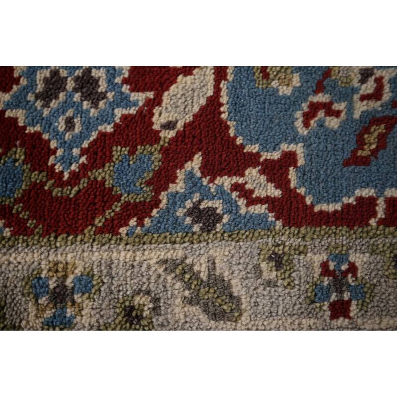 Blue Kazak Oriental Runner Rug Hand-Knotted Wool Carpet - 2'8"x 8'2"