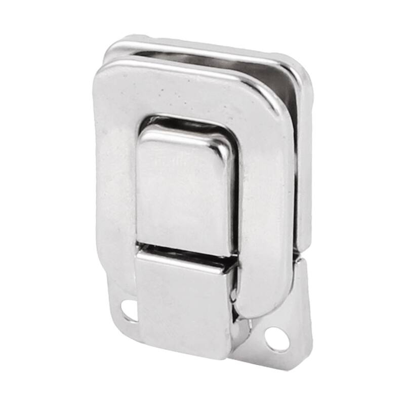 Tool Box Chest Case Suitcase 40mm Long Metal Clasp Latch Catch Silver Tone 5pcs - 40mm x 28mm,5 pcs
