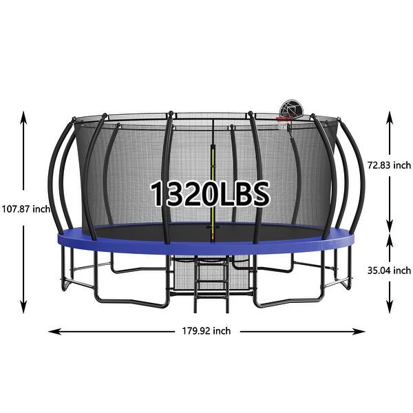 Spacious Design Trampoline Solid Base Structure, Safety Pad For Kid