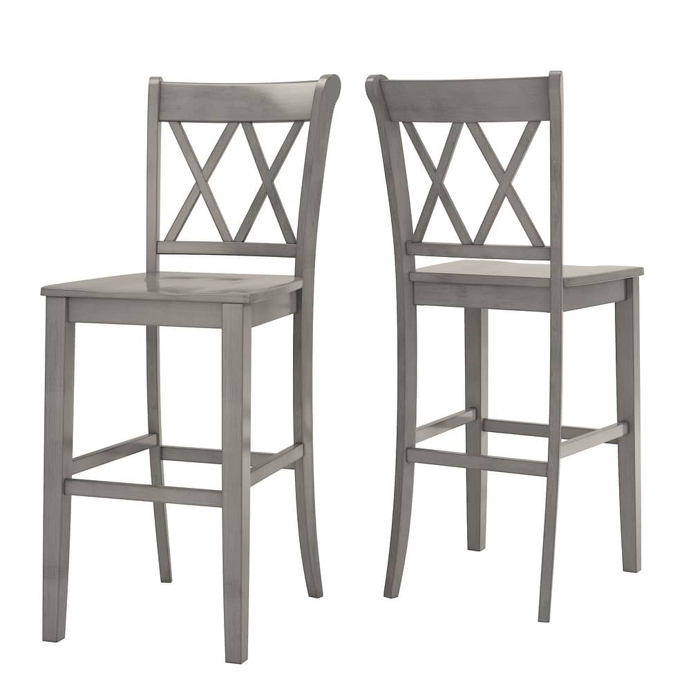 Eleanor X Back Bar Height Chairs (Set of 2) by iNSPIRE Q Classic