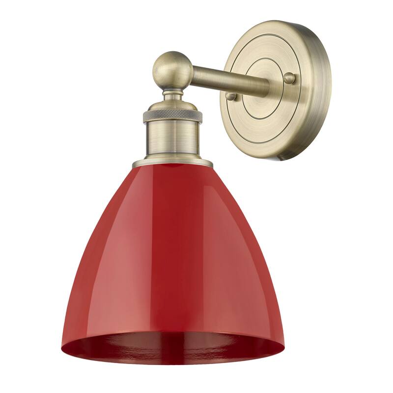 Innovations Lighting 616-1W-12-8 Plymouth Sconce Plymouth Dome 12"