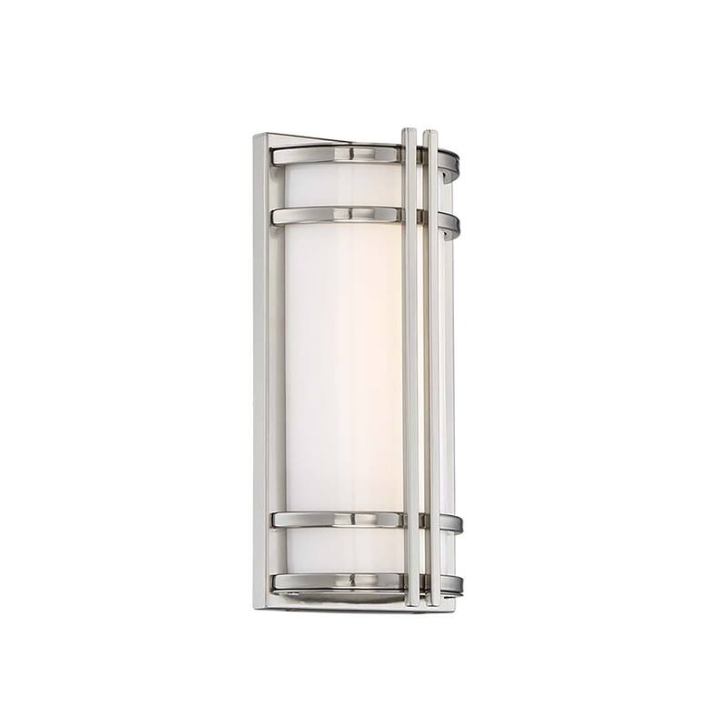 Skyscraper 12in LED Indoor or Outdoor Wall Light 2700K - 12-inch - Stainless Steel-2700K