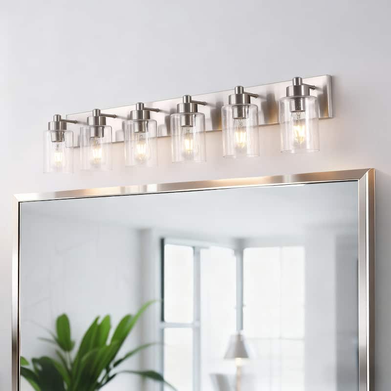 Lydia Seeded Glass/Iron LED Vanity Light, by JONATHAN Y