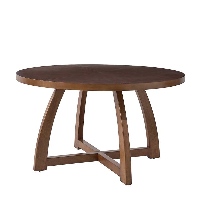Bryan Mid-century Modern 54" Solid Wood Round Dining Table by HULALA HOME