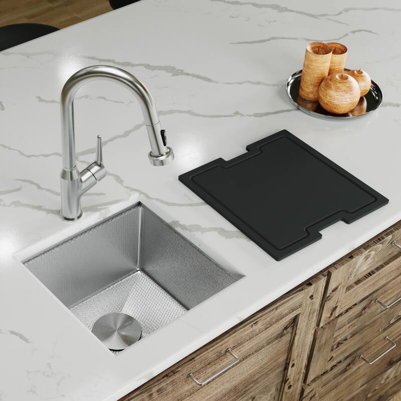 Karran USA HSU1717SB Matrix 17" Undermount Single Basin Stainless