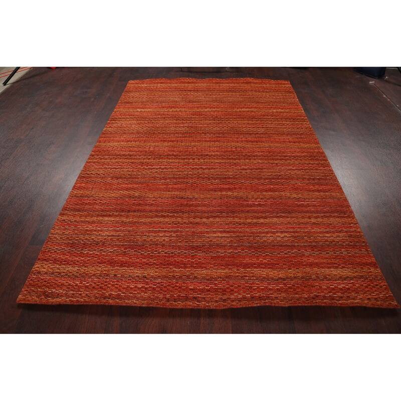 Geometric Contemporary Oriental Moroccan Area Rug Wool Handmade - 5'3" x 7'6"