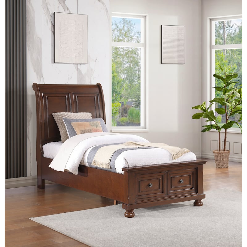 Glory Furniture G8910A-TB Twin Bed Rustic Cherry