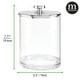 preview thumbnail 35 of 37, mDesign Round Storage Apothecary Canister for Bathroom, 2 Pack