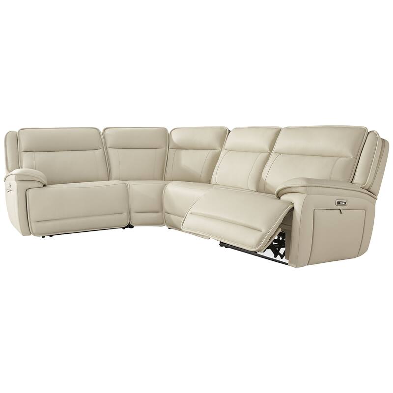 Signature Design by Ashley Double Deal Beige 4-Piece Reclining Sectional - 123"W x 90.75"D x 42.5"H