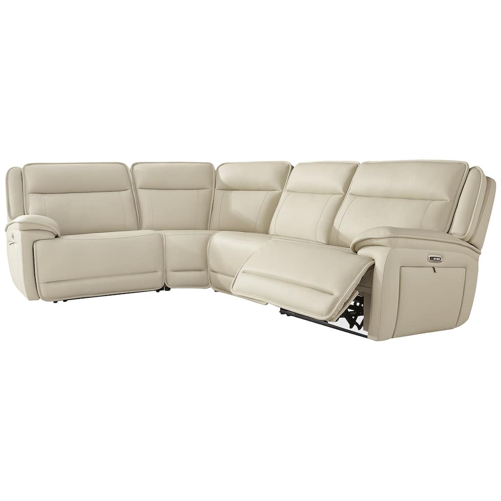 Signature Design by Ashley Double Deal Beige 4-Piece Reclining Sectional - 123"W x 90.75"D x 42.5"H