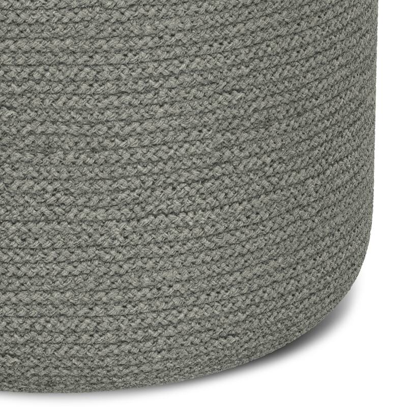 WYNDENHALL Winslet Round Braided Pouf