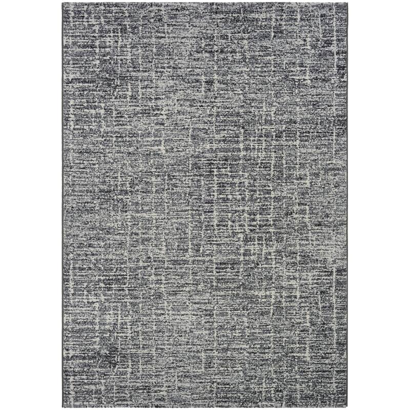 Dream Decor Rugs Provencal Linear Stripe Area Rug - 2'7" x 7'10" Runner - Gray