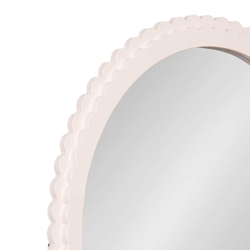 Kate and Laurel Scallia Wooden Arch Mirror
