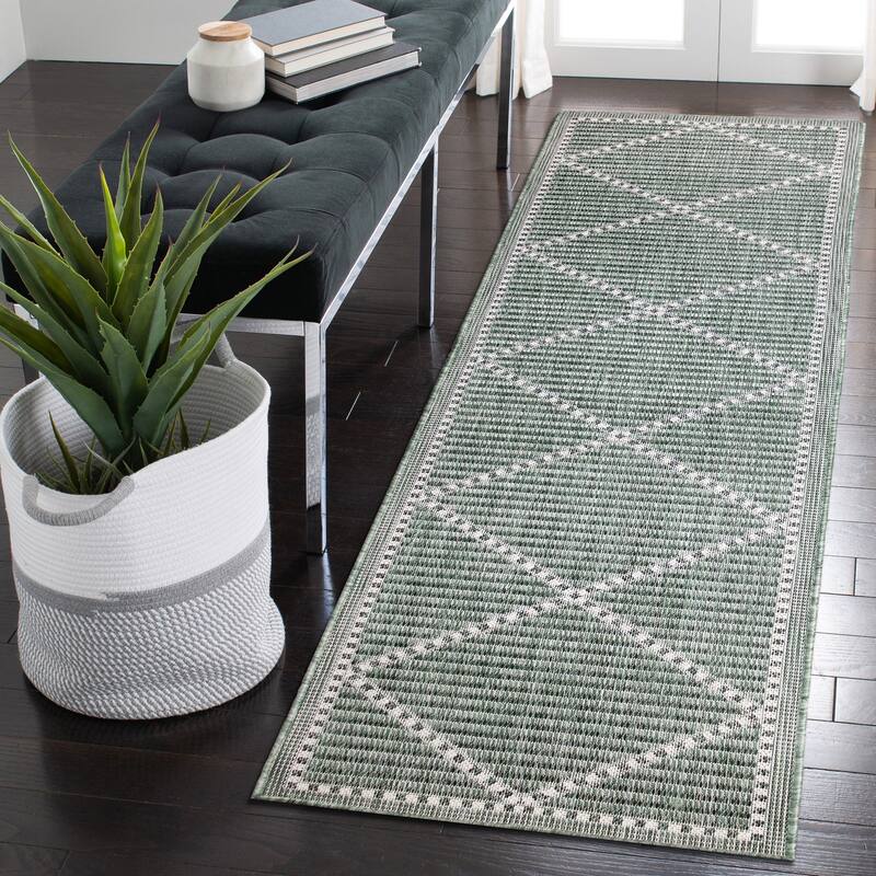 Liora Manne Malibu Checker Diamond Indoor/Outdoor Rug