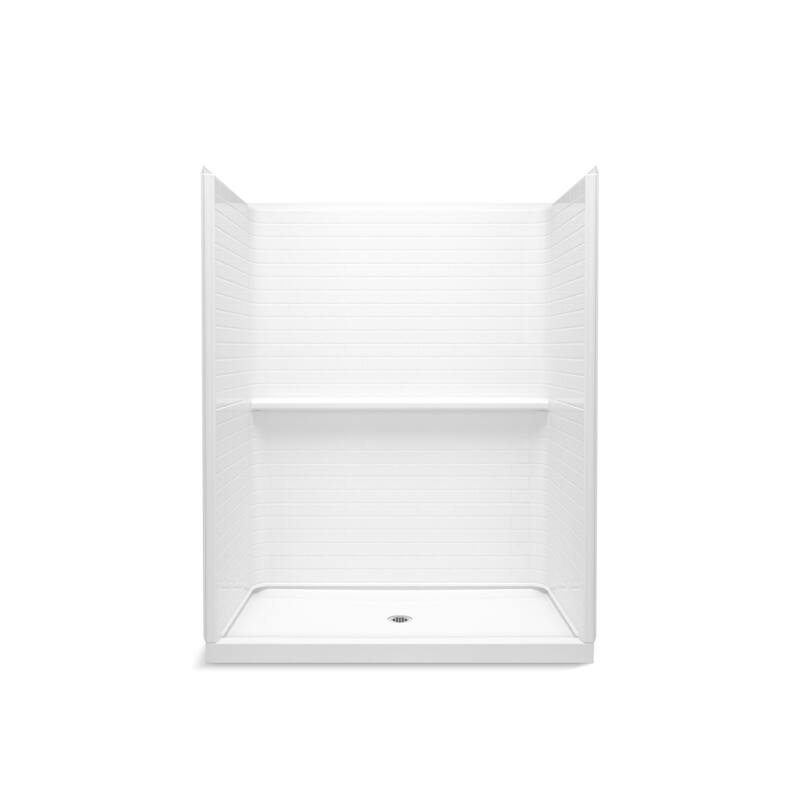 Sterling K-72530106 Traverse 76-3/8" High x 60" Composite Shower with - White