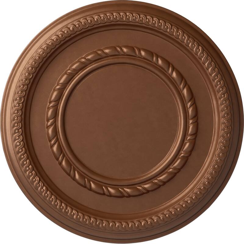 12 5/8"OD x 1 1/8"P Federal Roped Small Ceiling Medallion