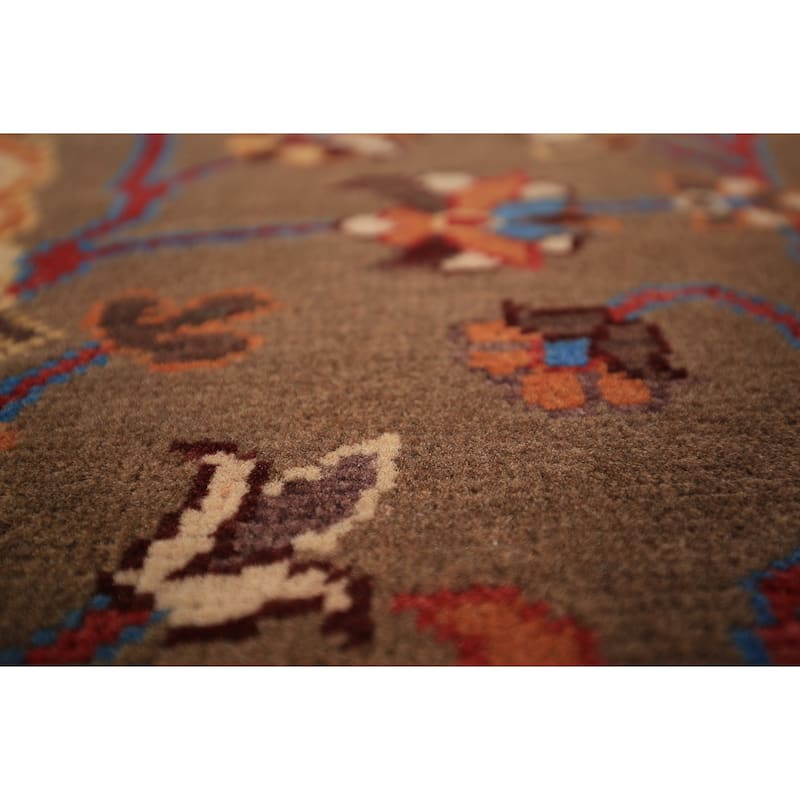 Animals Design Kazak Foyer Rug Handmade Wool Carpet - 2'0" x 3'0"