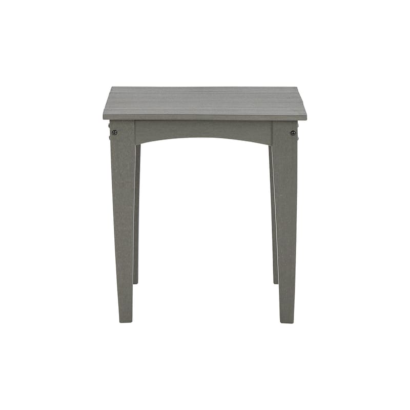 Signature Design by Ashley Visola Gray Square Outdoor Poly All Weather End Table - 21"W x 21"D x 24"H