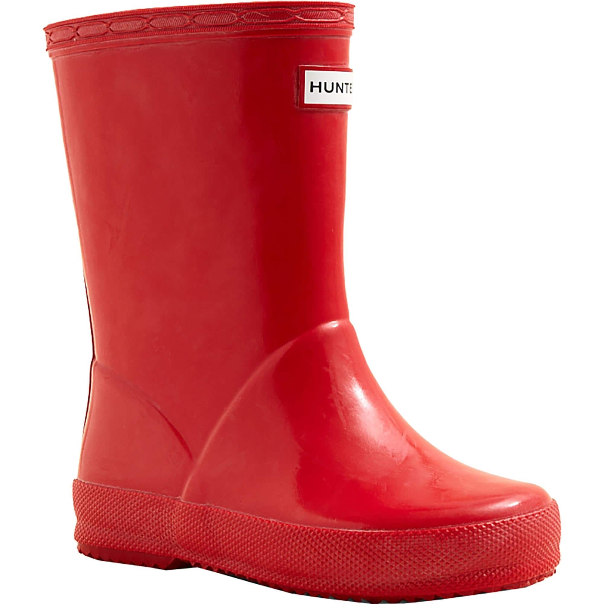 kids hunter boots red