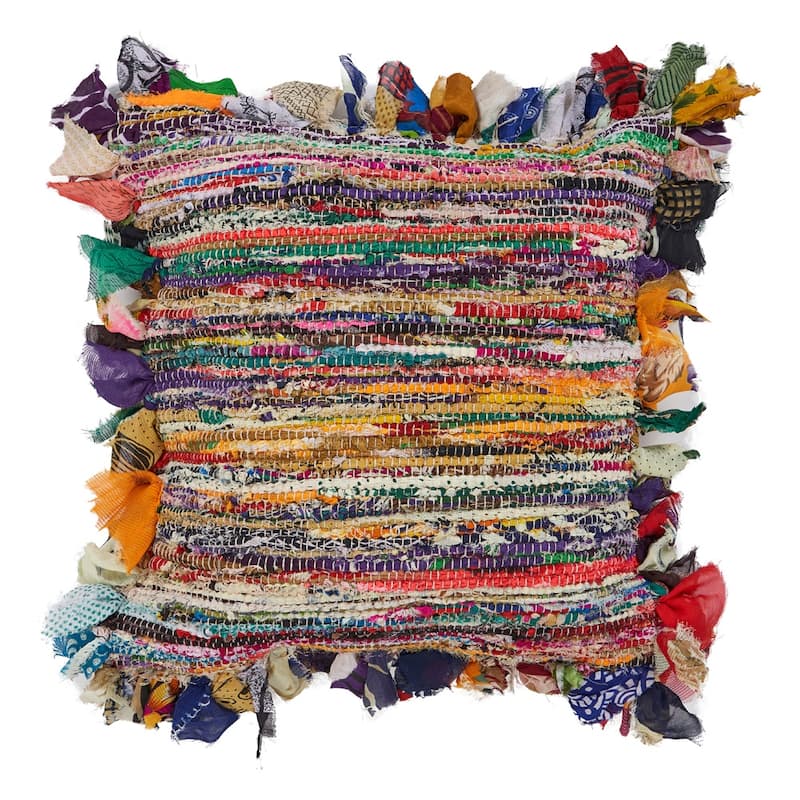 Sevita Motley Multi Chindi Stripe Throw Pillow