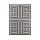 preview thumbnail 8 of 8, Orelsi Grey/Ivory Polyester Area Rug 6'9" x 9'6"