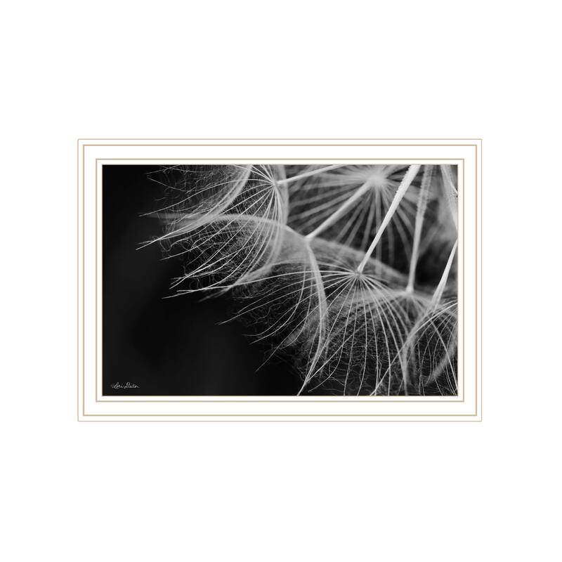 TrendyDecor4U Contemporary "Delicate Beauty" Framed Print Wall Art - White