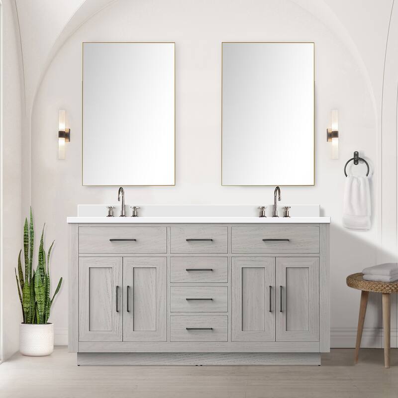 Abbey Bath Vanity with Quartz Top, Sink and Mirror