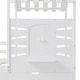 preview thumbnail 34 of 38, Twin Size House Bed Wood Kids Bed Frame with 2 Storage Drawers, Window and Guardrails for Bedroom, Easy Assembly