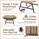 preview thumbnail 26 of 26, 2-Piece Outdoor Wicker Ottomans with Cushions, Weather-Resistant Boho Patio Rattan Footrests for Garden, Porch, and Balcony