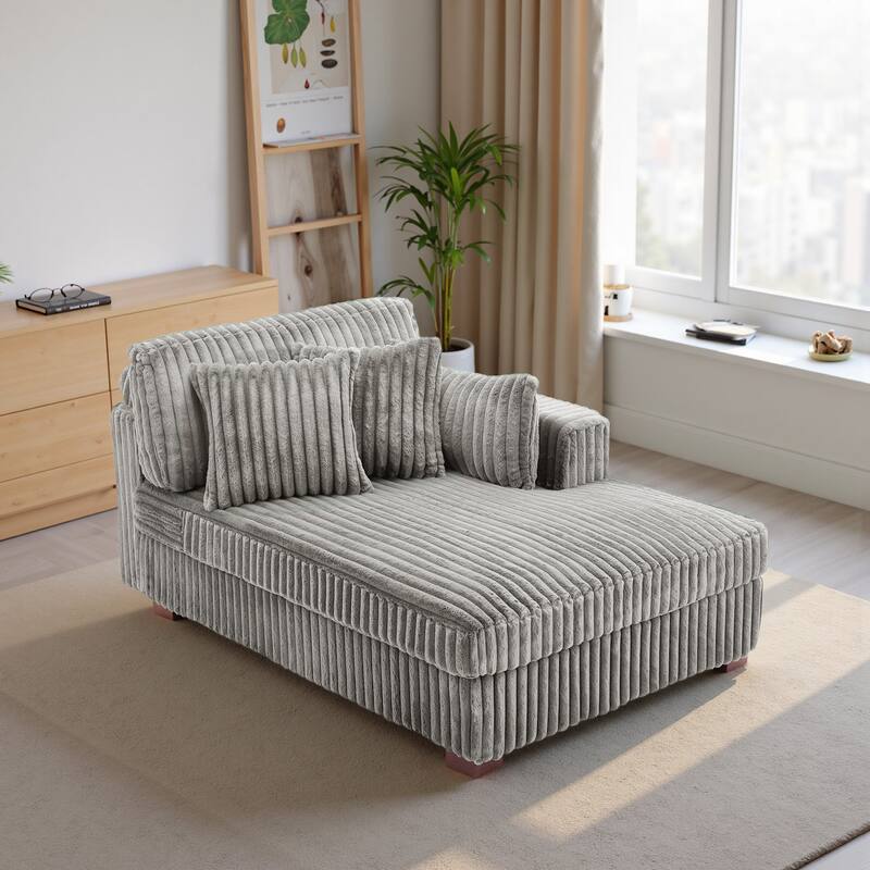 DREAMSIDEA Oversized Right Facing Chaise Lounge Lofa