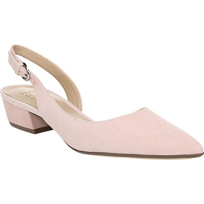 pink suede slingback shoes