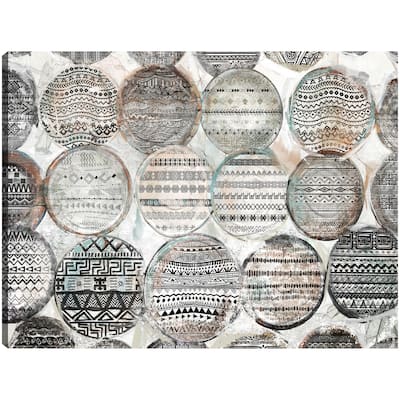 Tribal Rounds By Studio Arts Canvas Art Print