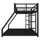 preview thumbnail 10 of 9, Twin XL over Queen Size Metal Bunk Bed with Space-Saving Design and Ladder for Teens