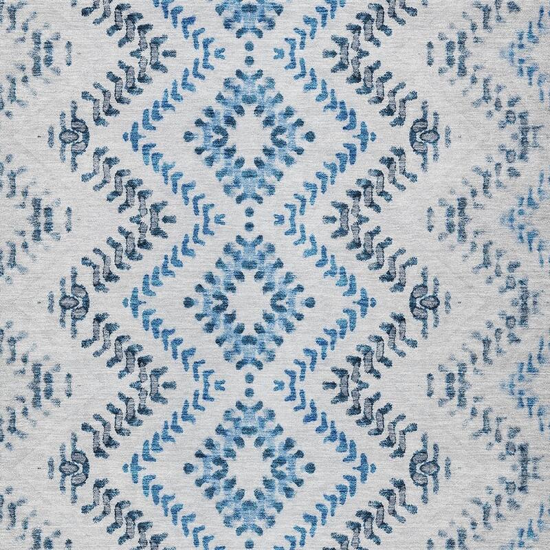HomeRoots Geometric Transitional Rectangle Outdoor Rug